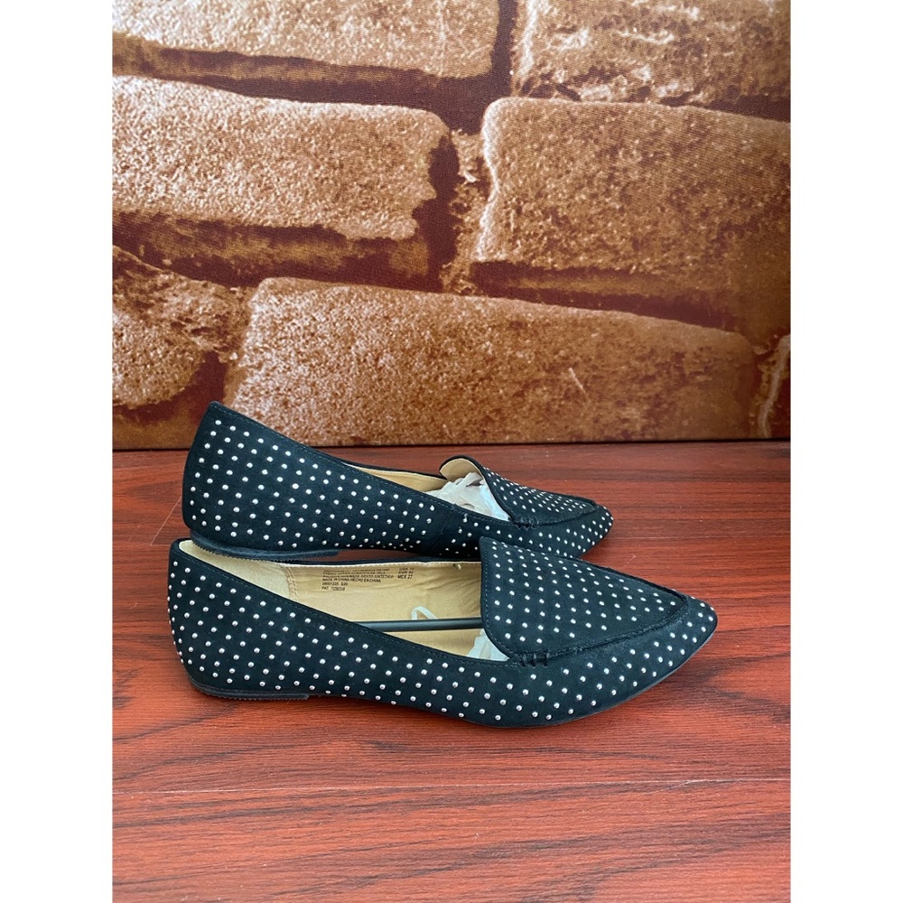 Time and Tru studded suede flats